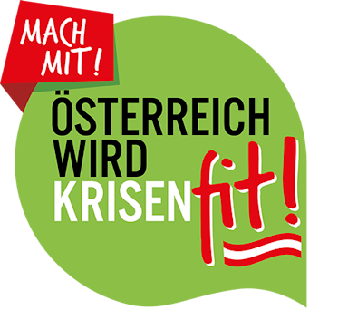 Logo: Mach mit, Österreich wird Krisenfit
